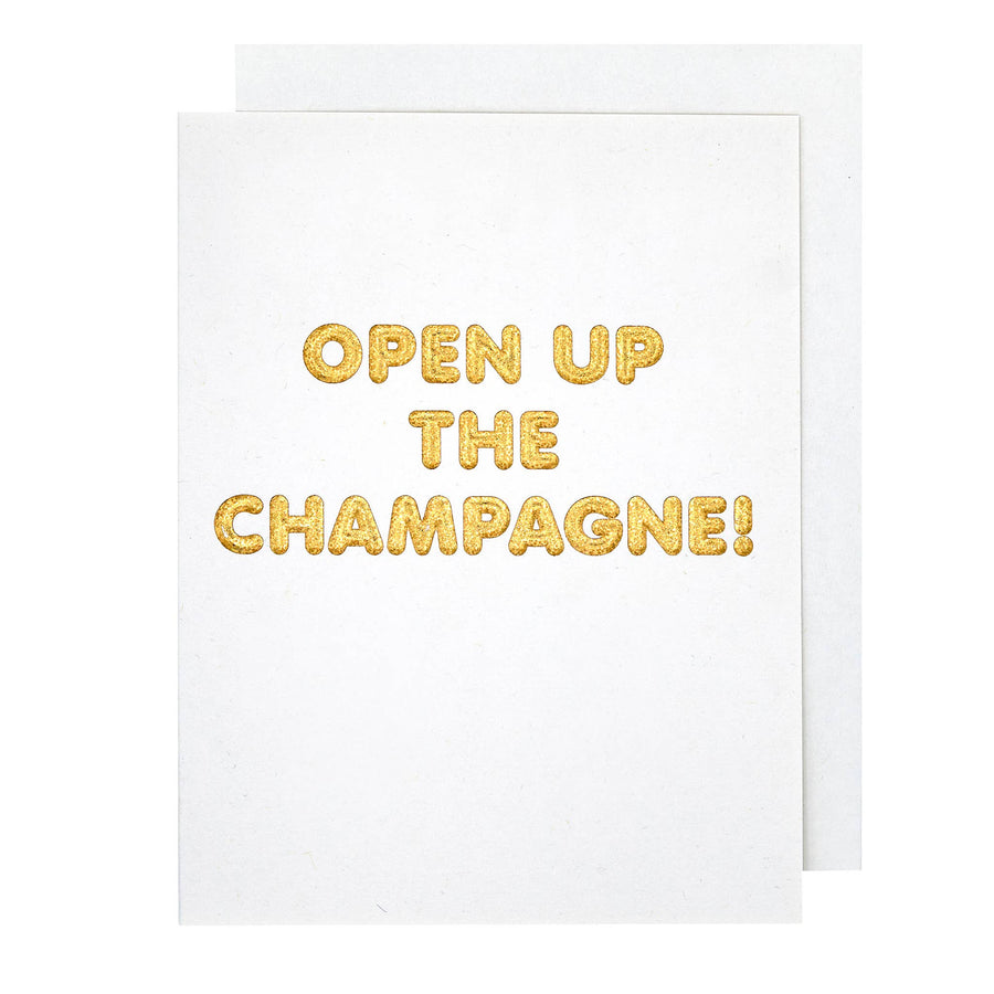 Open Up the Champagne Congrats Card