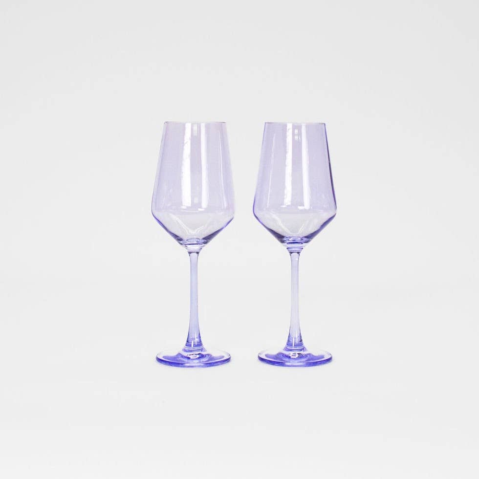 Lady Lavender - Colored Wine Glass