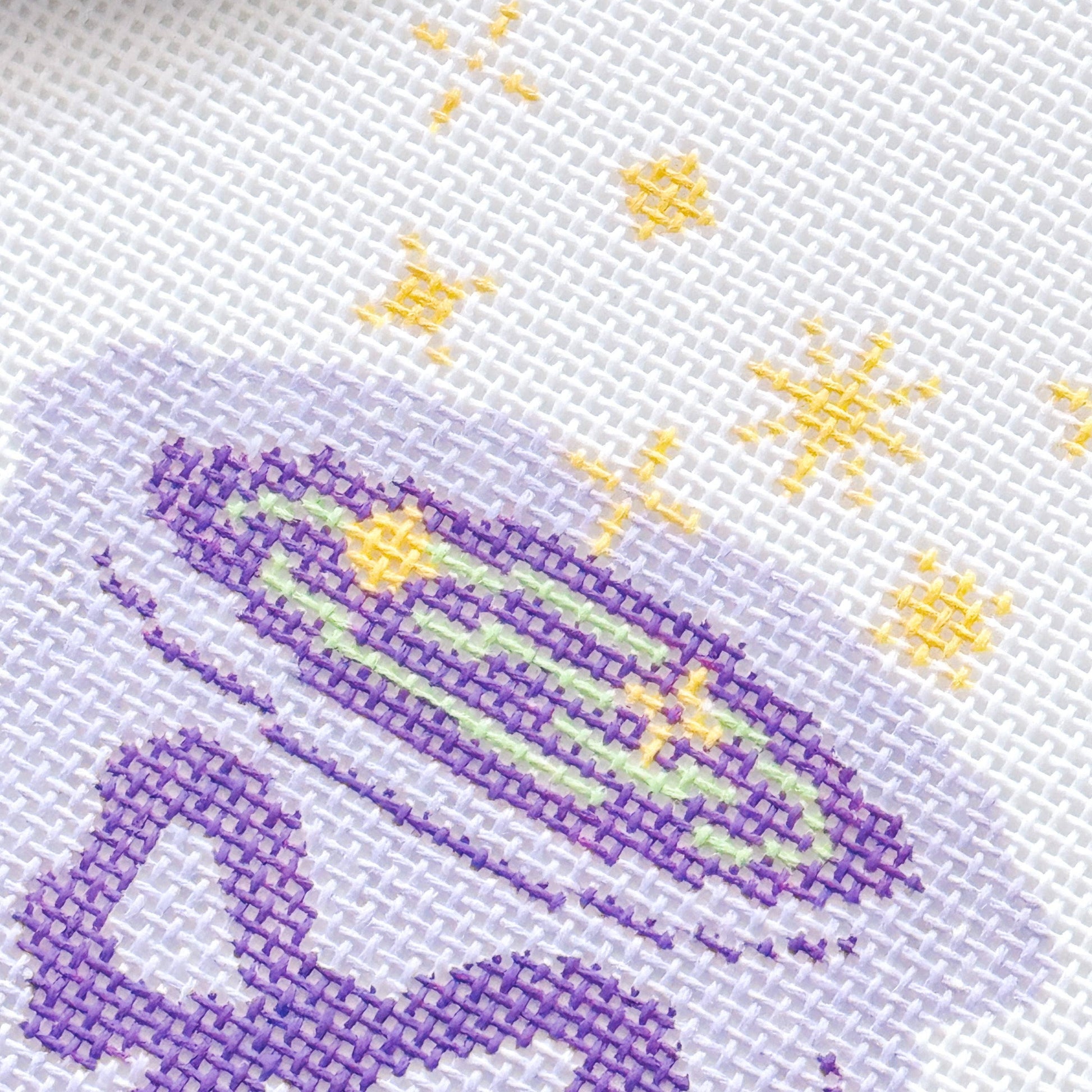 Magic Cauldren Halloween Needlepoint Canvas, 18 mesh, 4x4” design, modern trendy needlepoint canvas, bow Halloween needlepoint