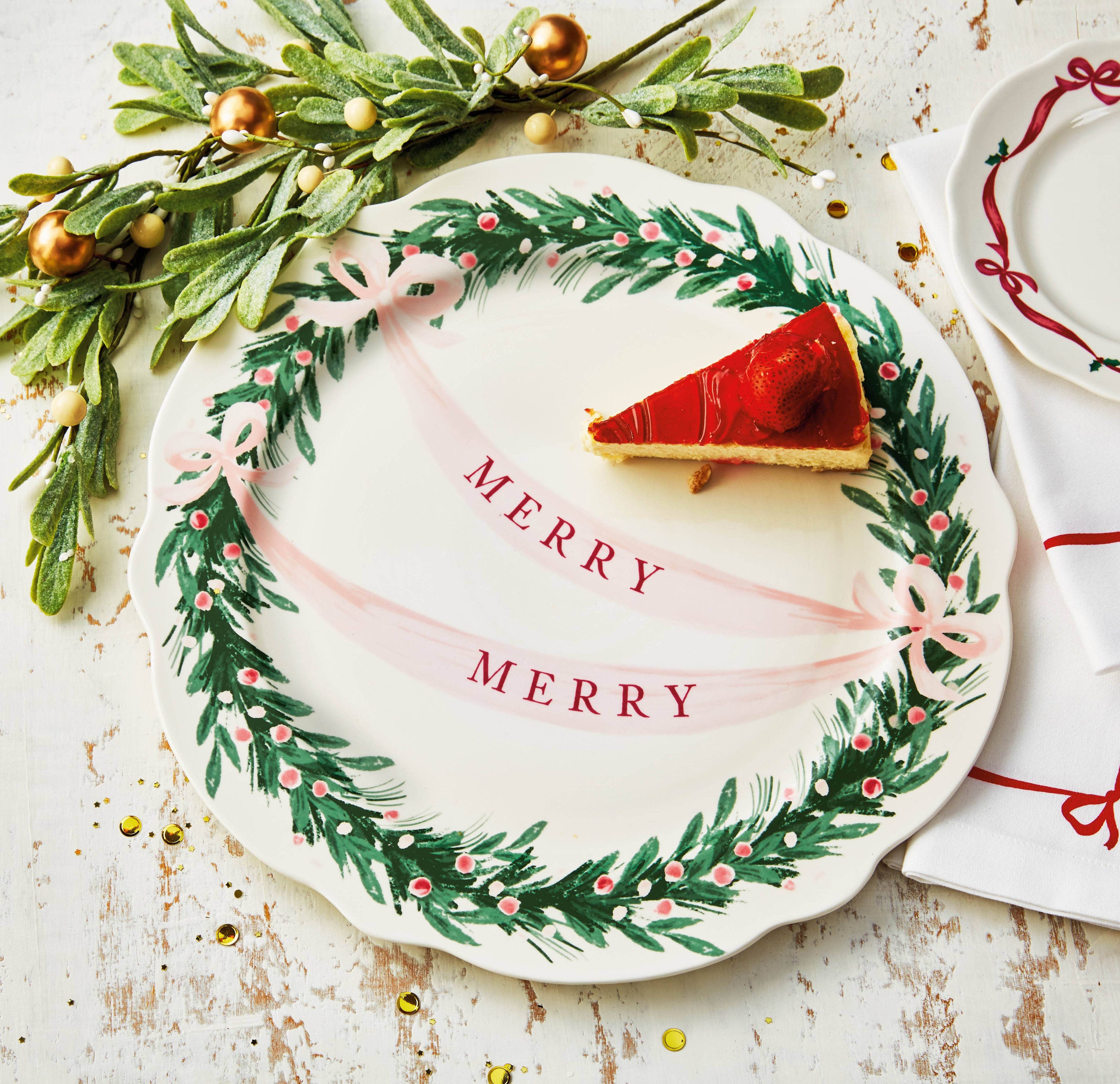 Christmas Very Merry Round Platter
