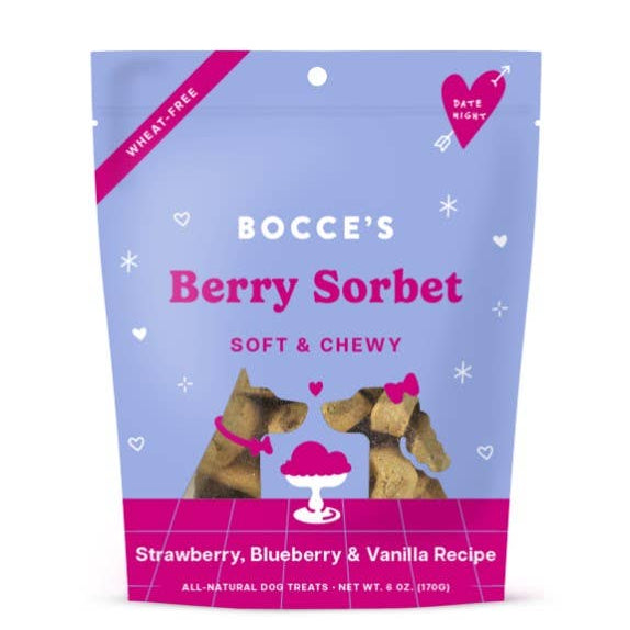 Bocce's Bakery Date Night Berry Sorbet Soft &Chewy Dog Treat