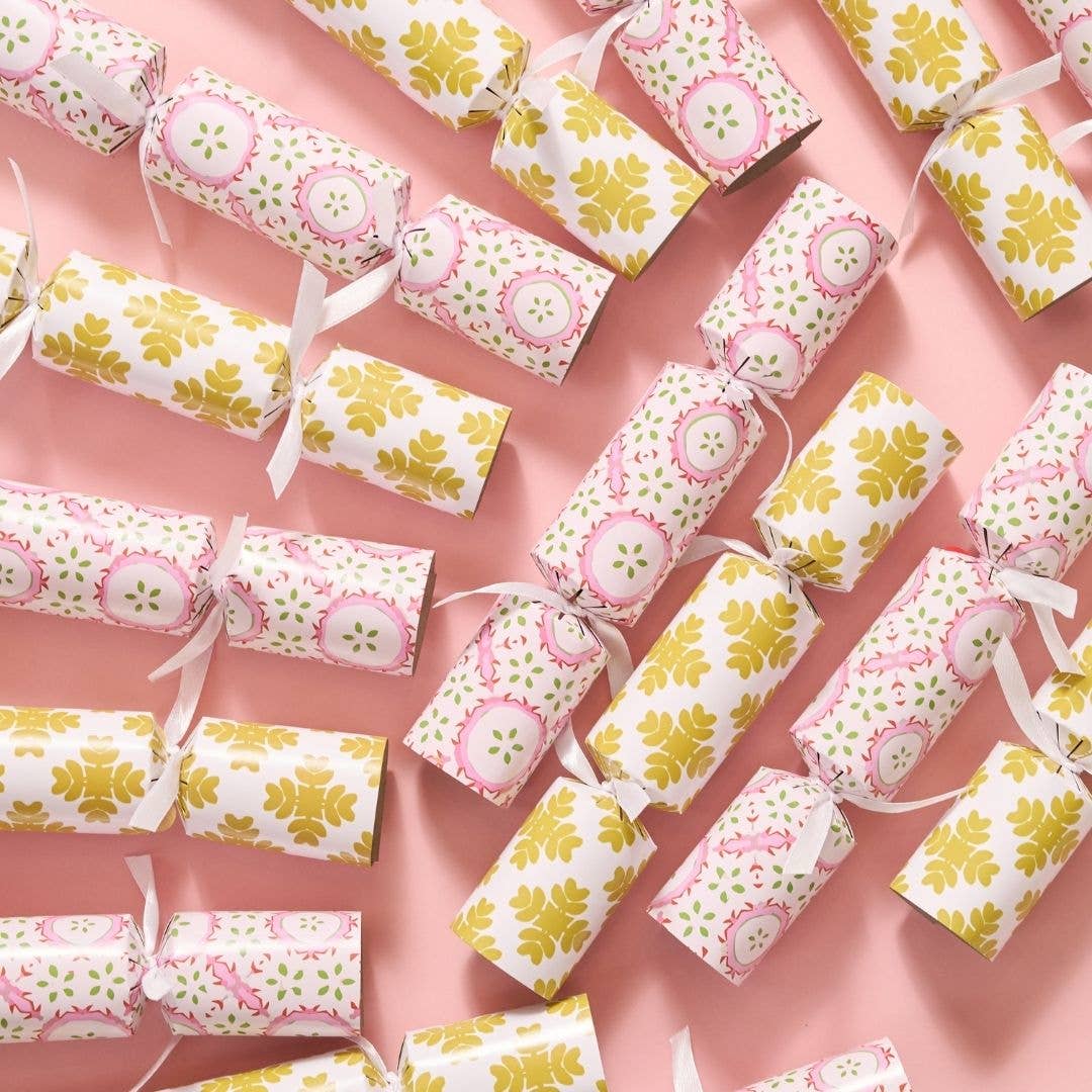 Brushstrokes Citrine Party Crackers