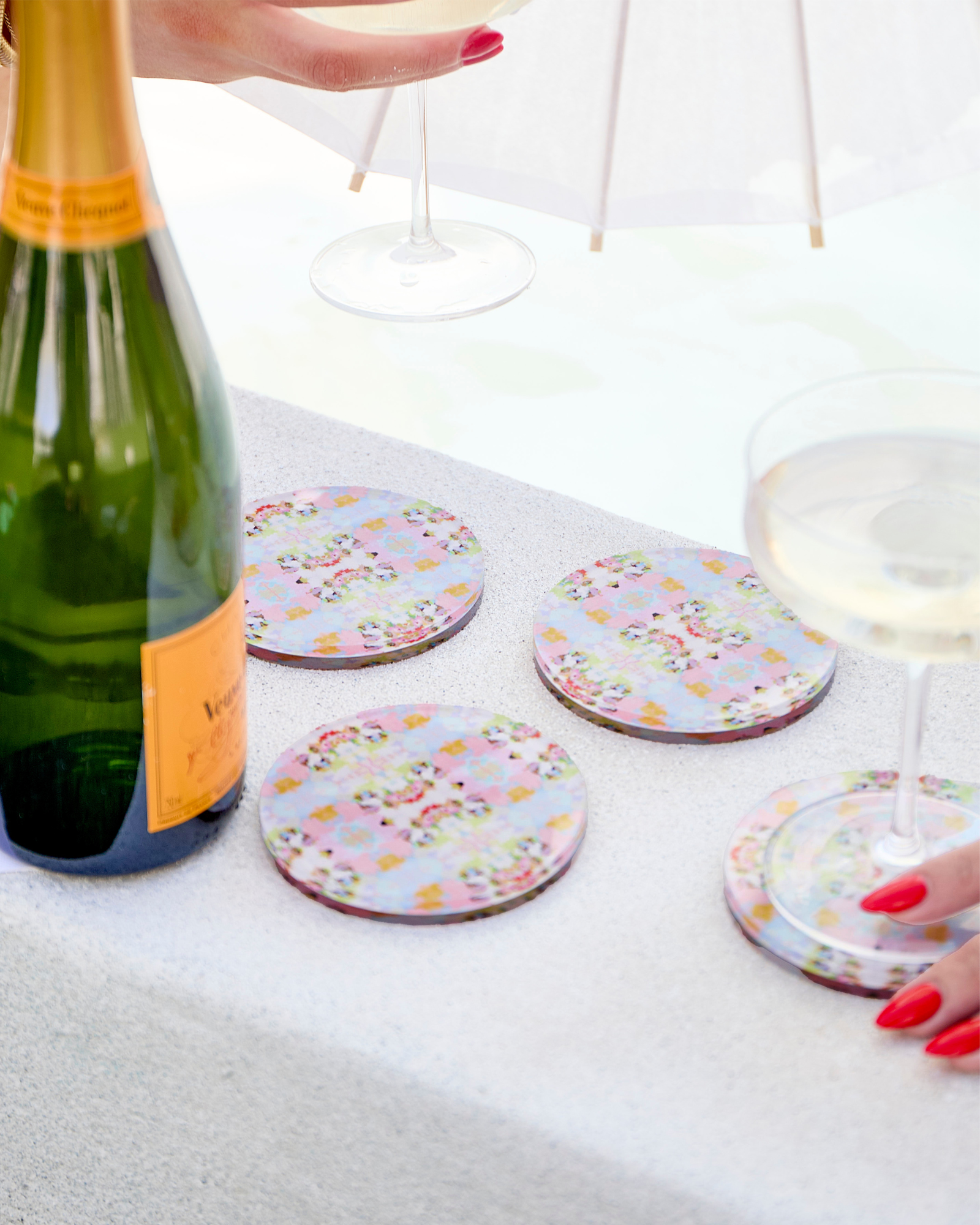 Brooks Avenue Pink Coaster | Laura Park Designs x Tart