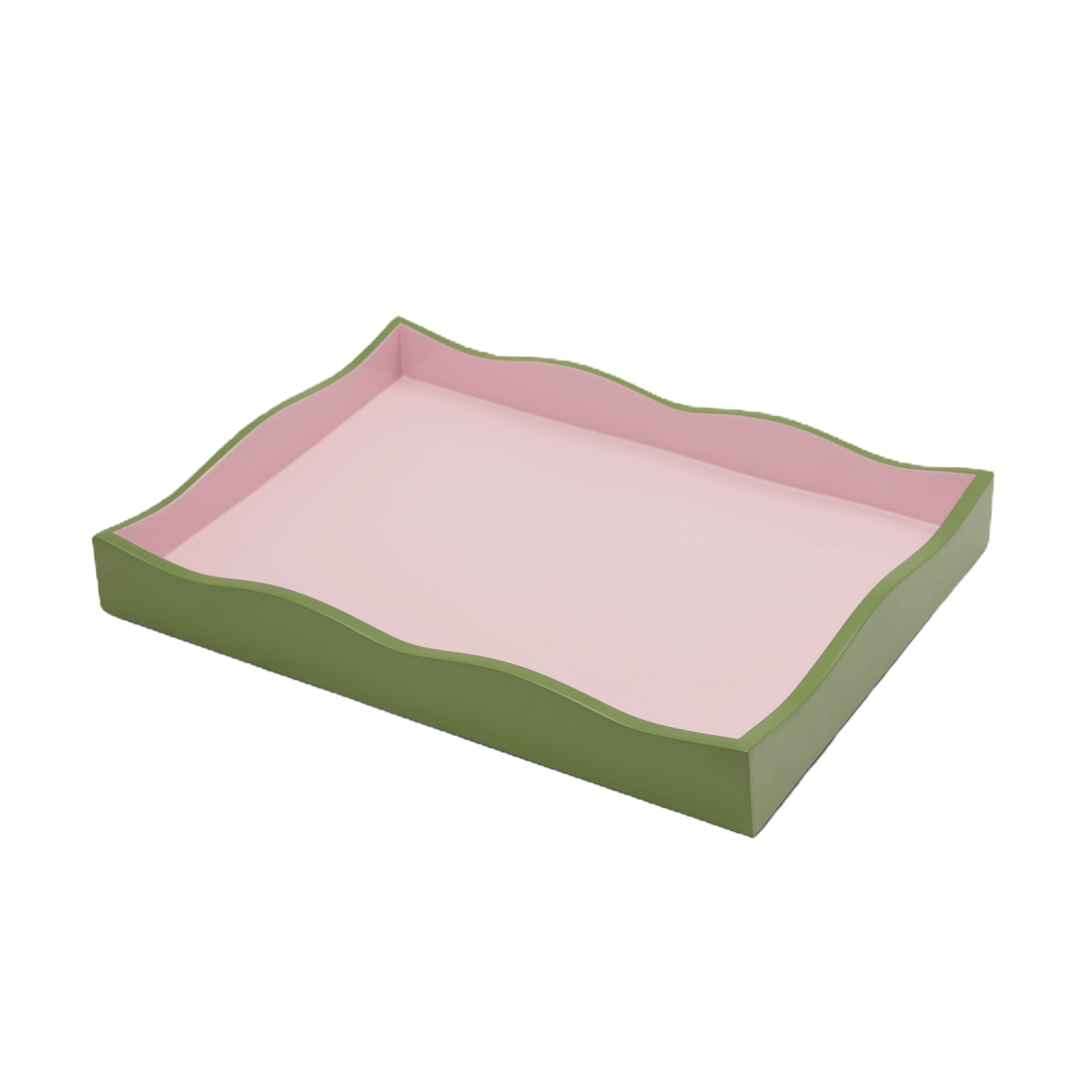 The Allegra Wiggle Tray in Green and Pink