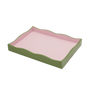 The Allegra Wiggle Tray in Green and Pink