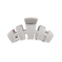 Classic Hair Clip | Med. | Silver Flames