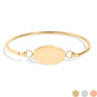 Stainless Steel Oval Engravable Bracelet