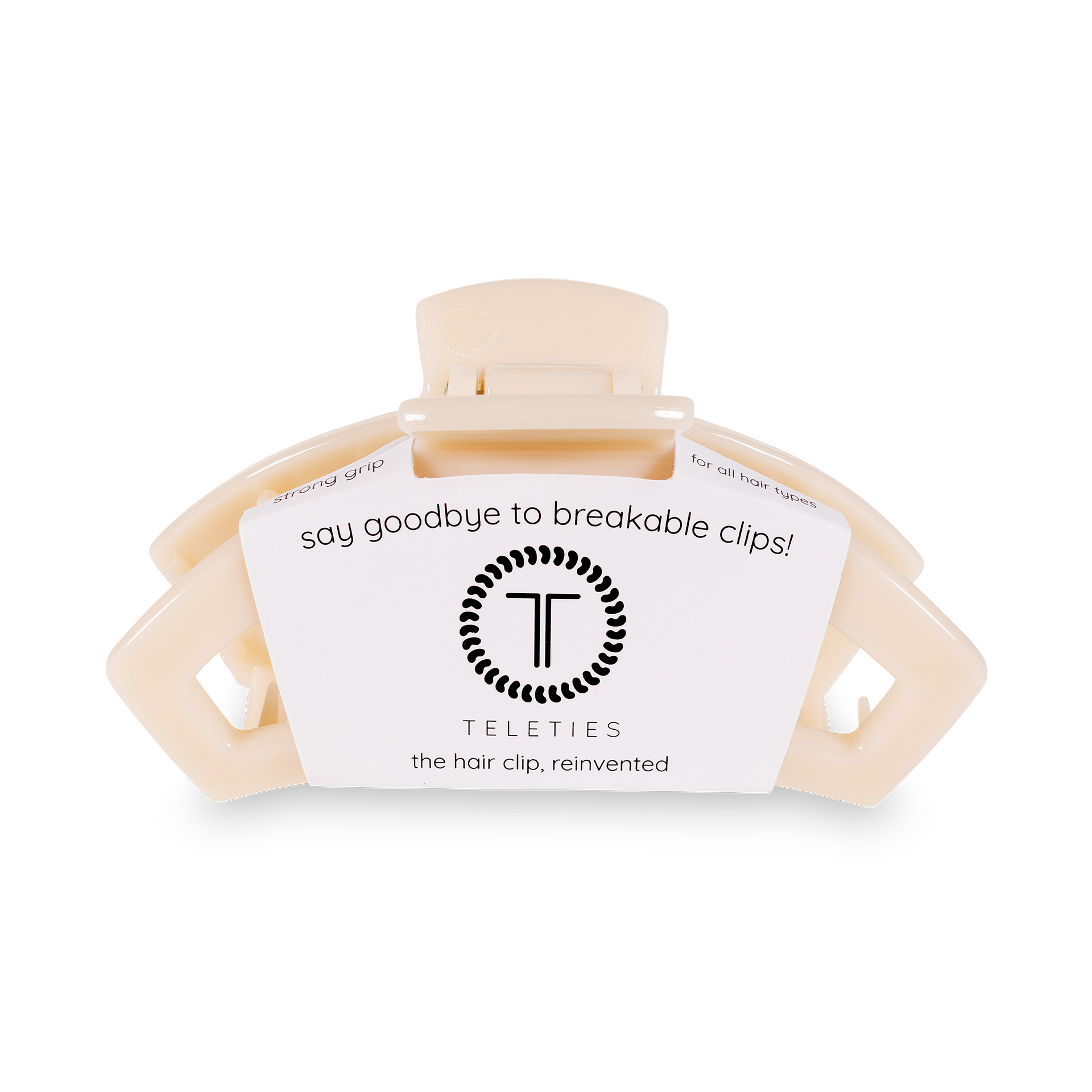 Open Hair Clip | Small | Almond Beige