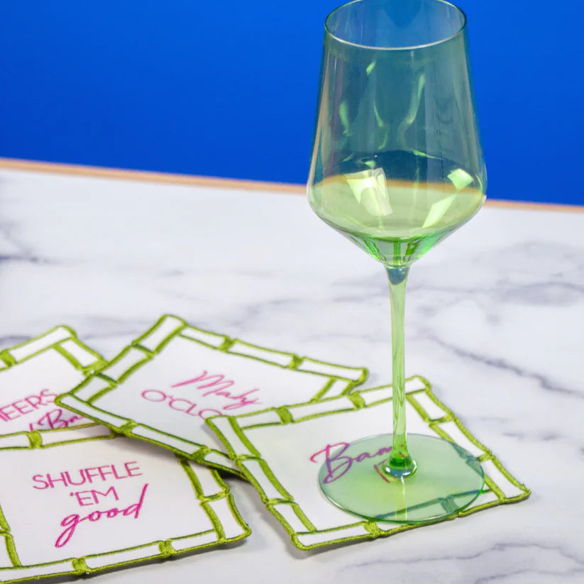 Bamboo Mahjong Cocktail Napkins