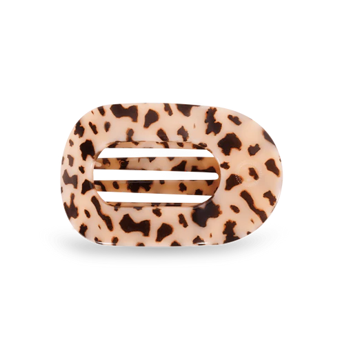 Blonde Tortoise Flat Round Hair Clip