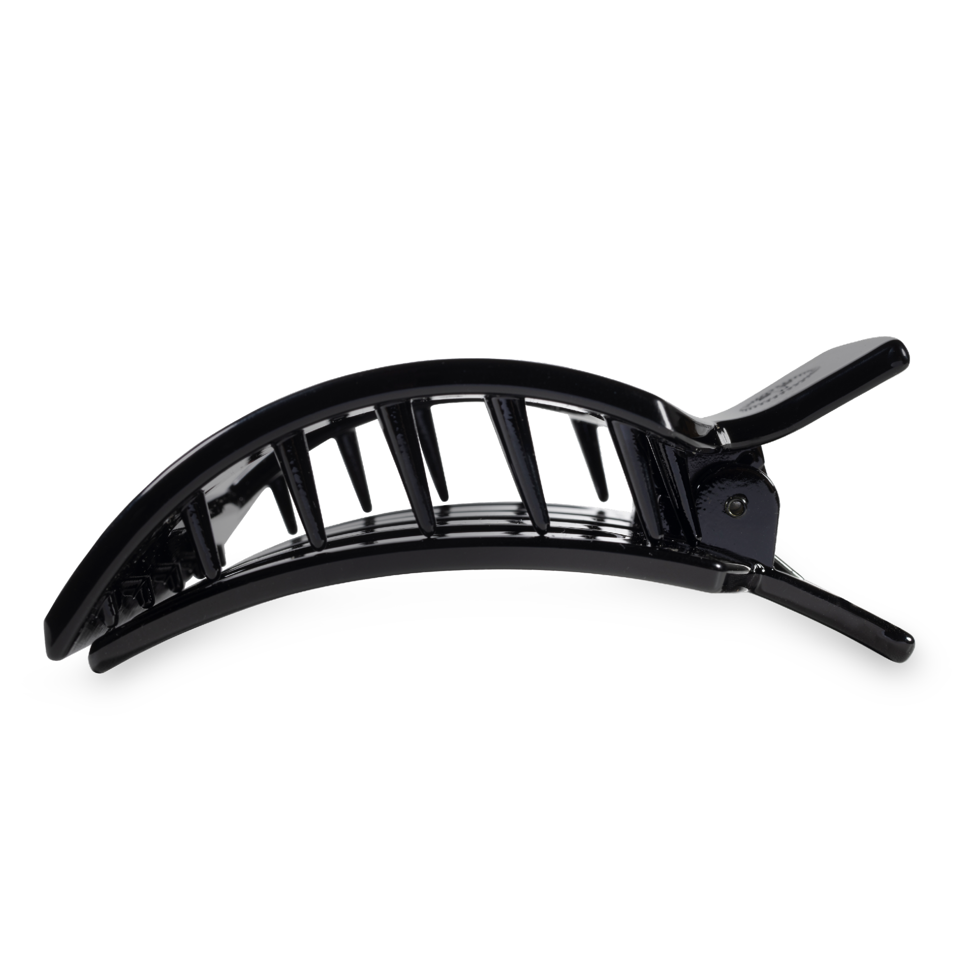 Square Flat Hair Clip | Large | Jet Black