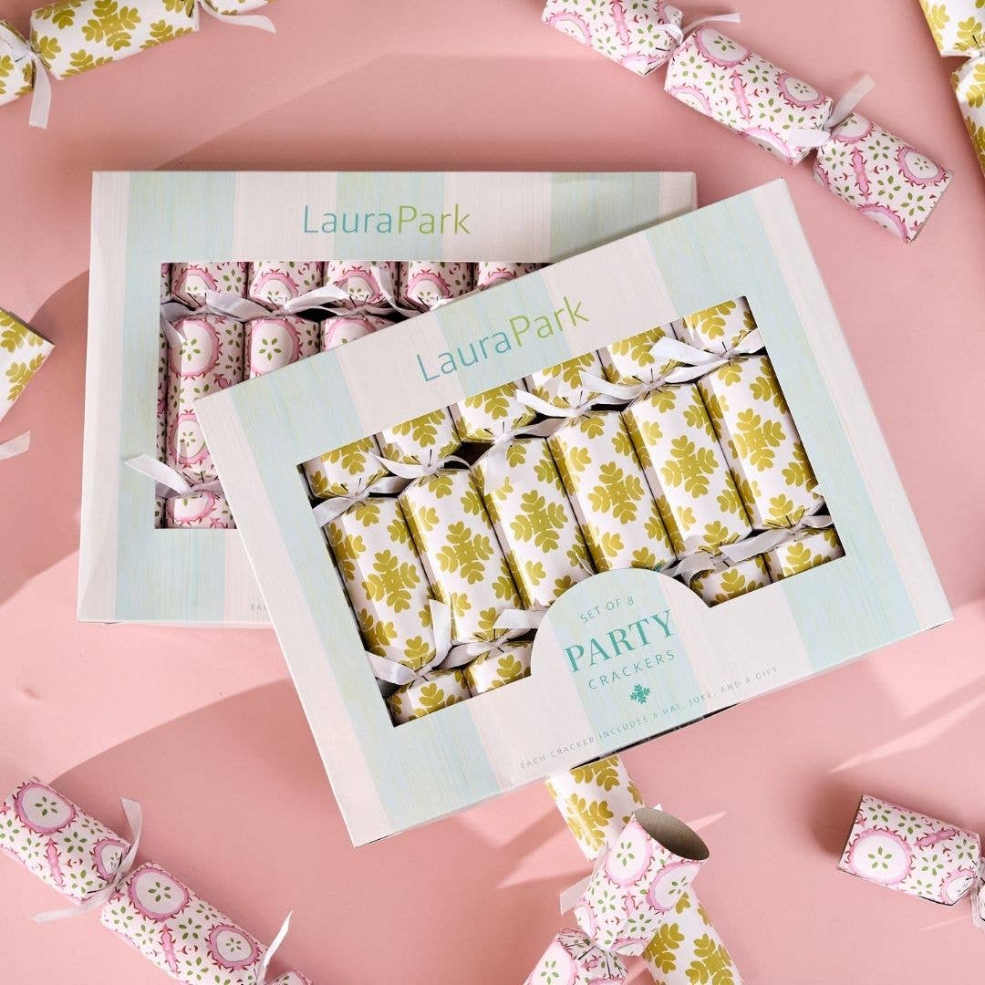 Brushstrokes Citrine Party Crackers