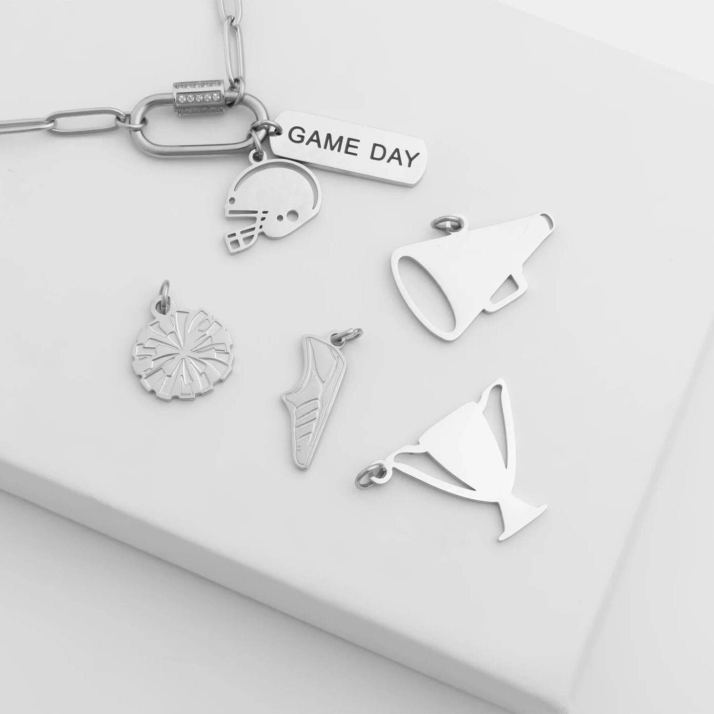 18K Gold PVD Stainless Steel Megaphone Charm
