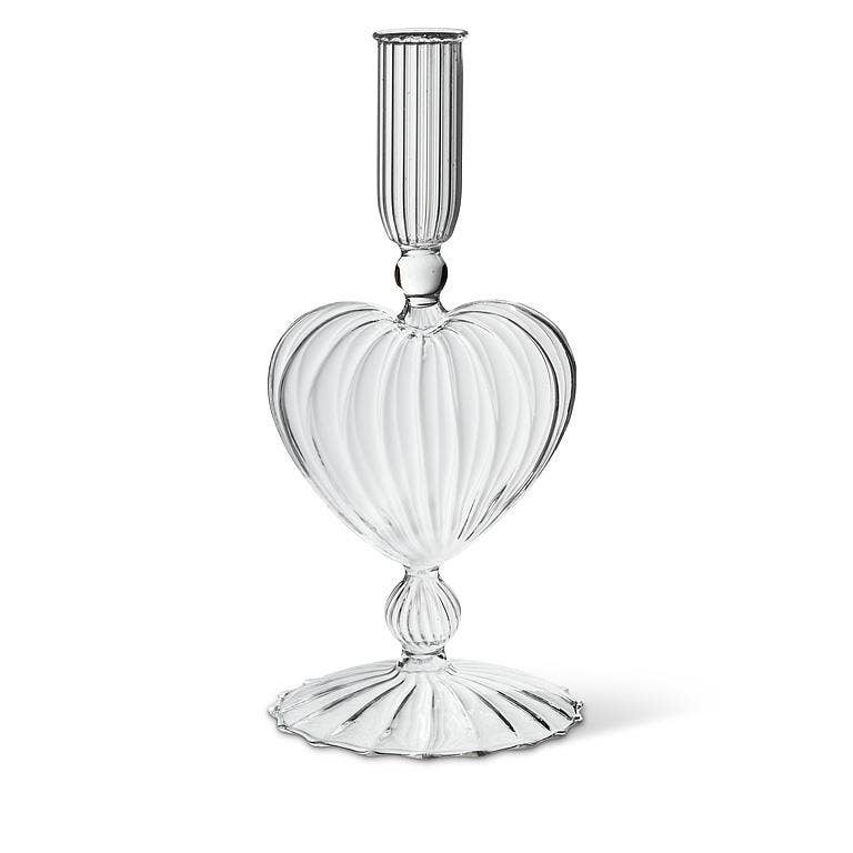 Heart Taper Holder-8"H