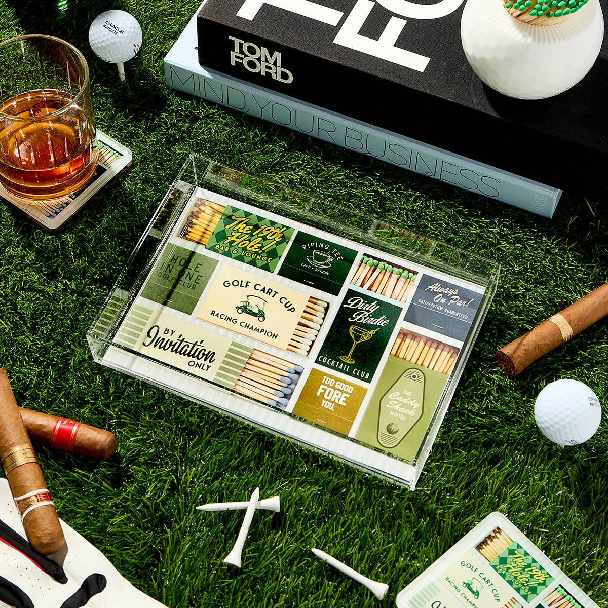 Golf Matchbook Small Tray