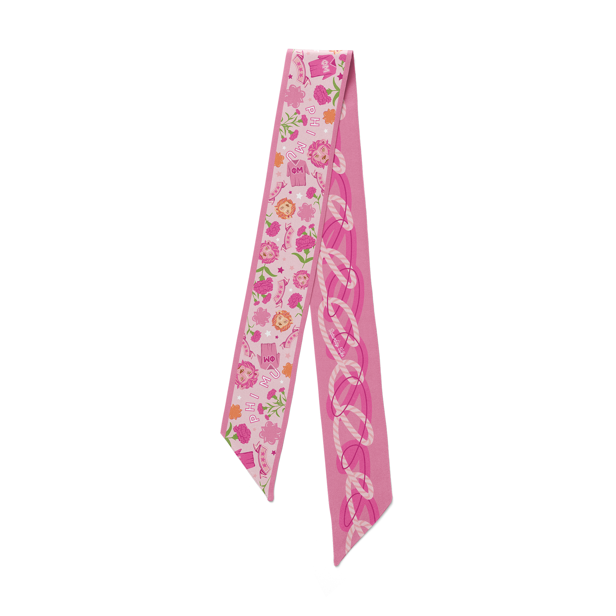 Phi Mu Skinny Scarf