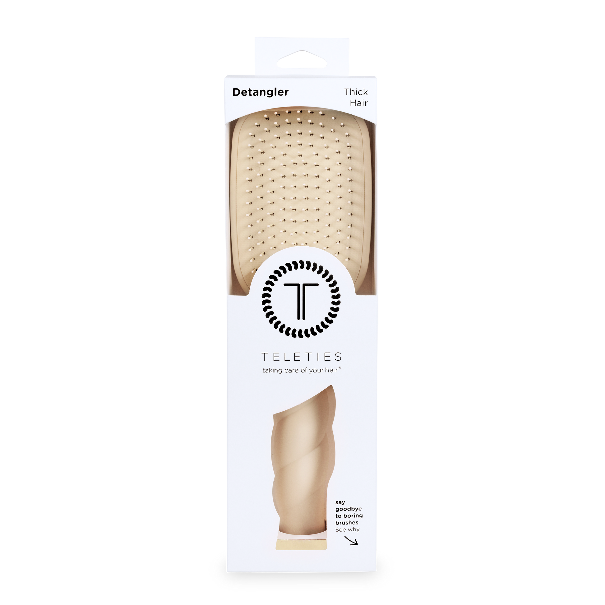 Detangler Hair Brush for Thick Hair - Tan