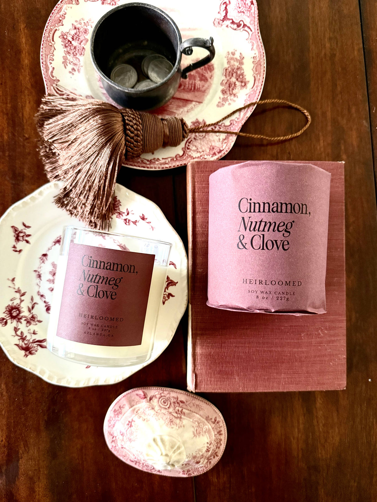 Heirloomed Candle - Cinnamon, Nutmeg & Clove - Christmas