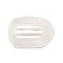 Coconut White Flat Round Hair Clip