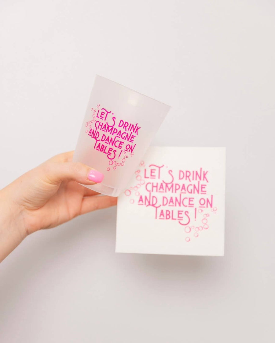 Champagne Theme Reusable Frost Flex Cups