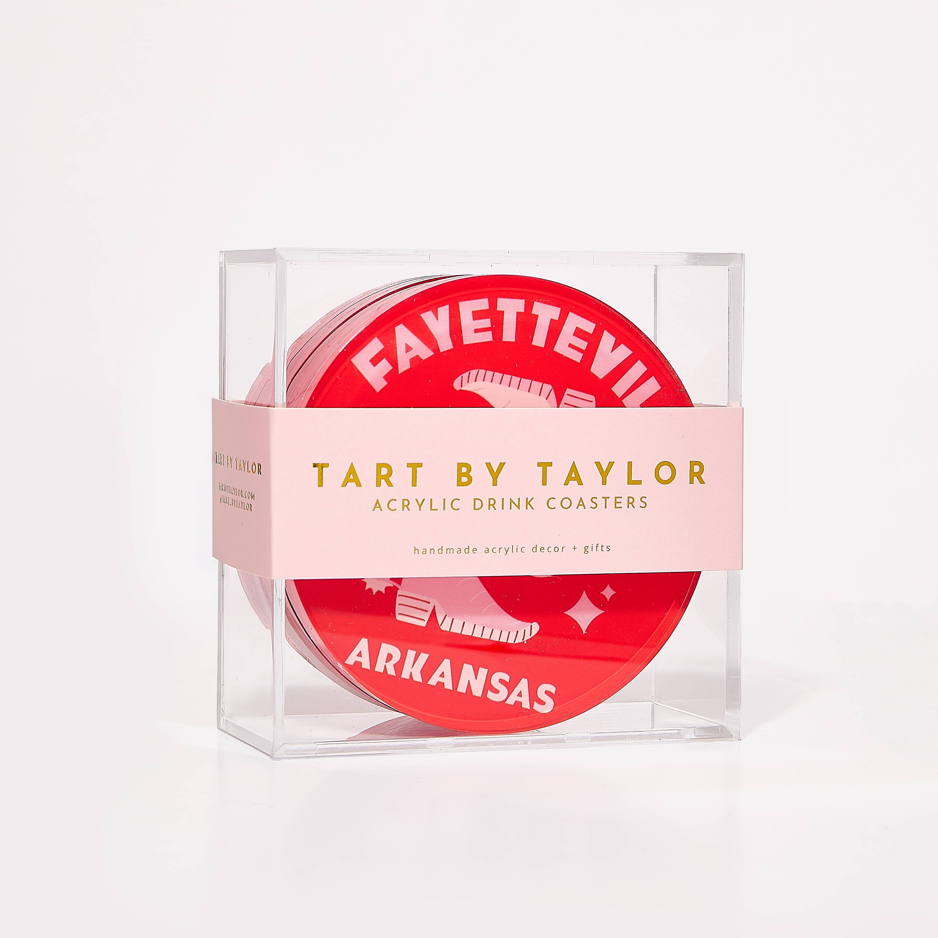 Fayetteville, Arkansas Acrylic Drink Coaster