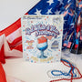Red, White & Blue Summer Pina Colada Frozen Cocktail