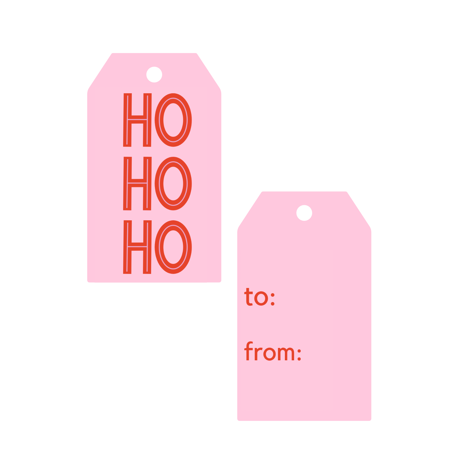 Ho Ho Ho Gift Tags