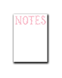 Pink Notes Notepad