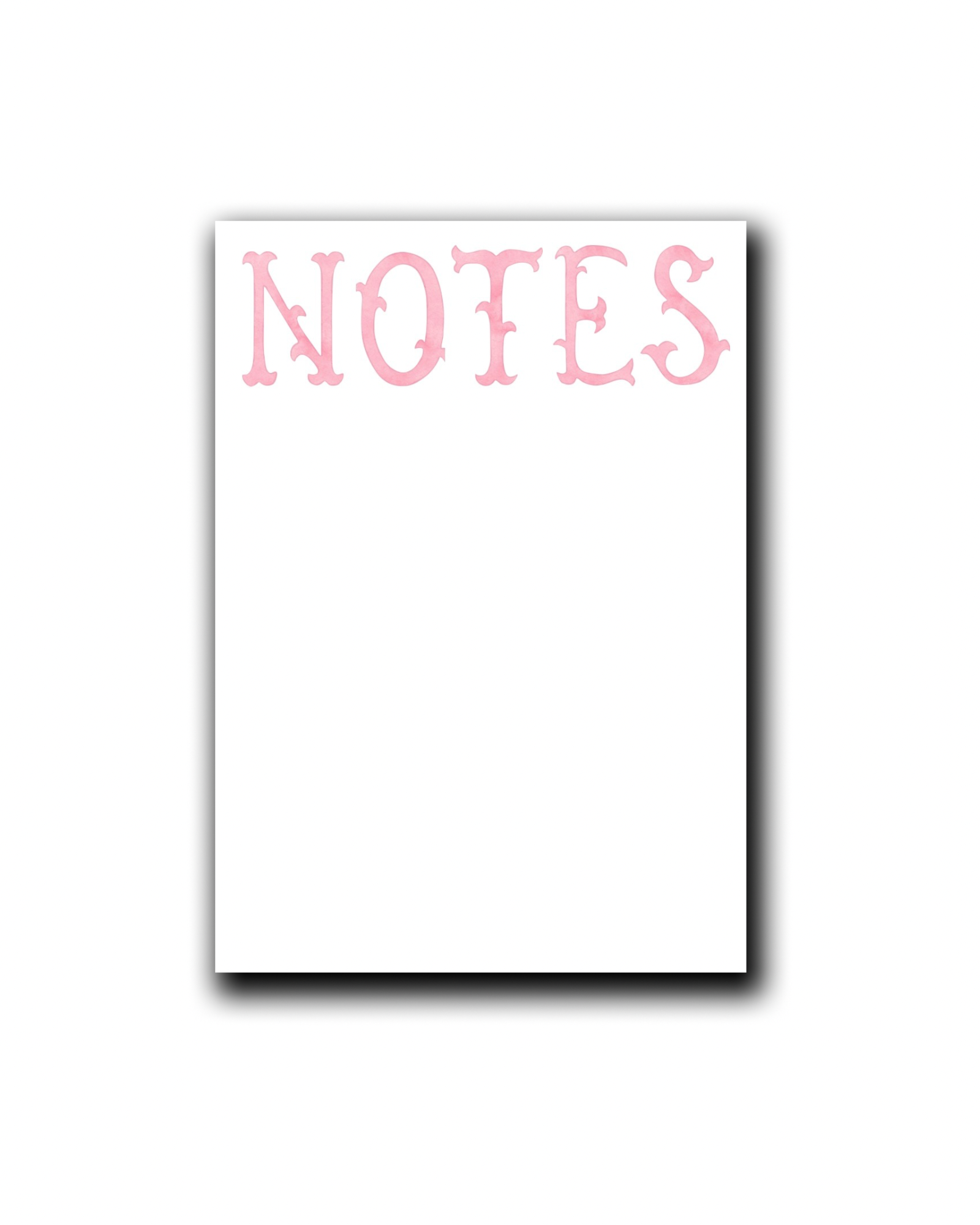 Pink Notes Notepad
