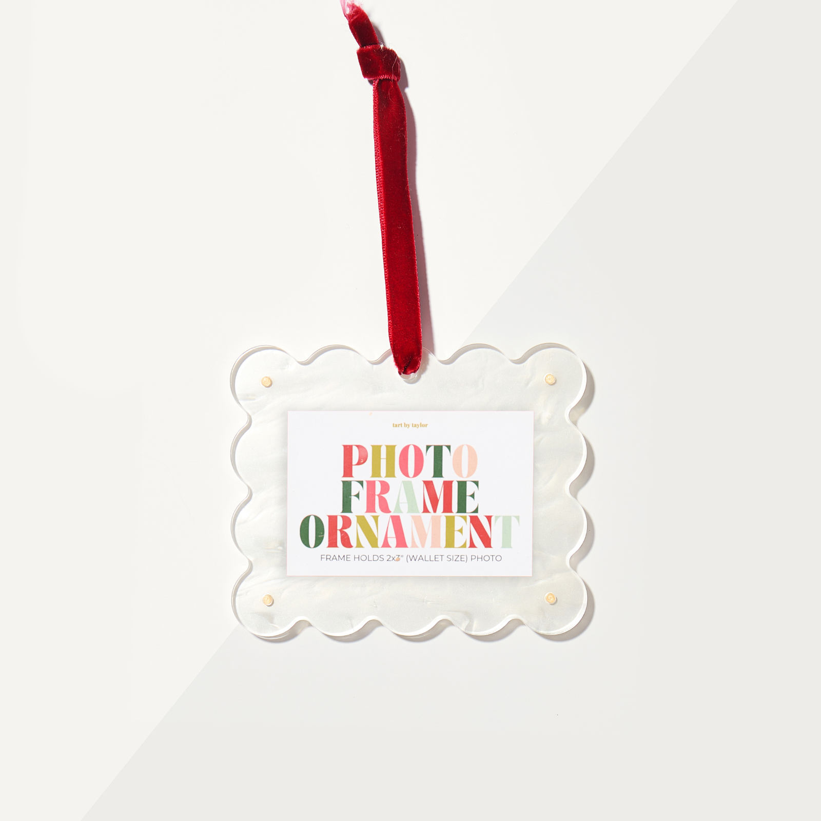 Pearl White Mini Frame Ornament