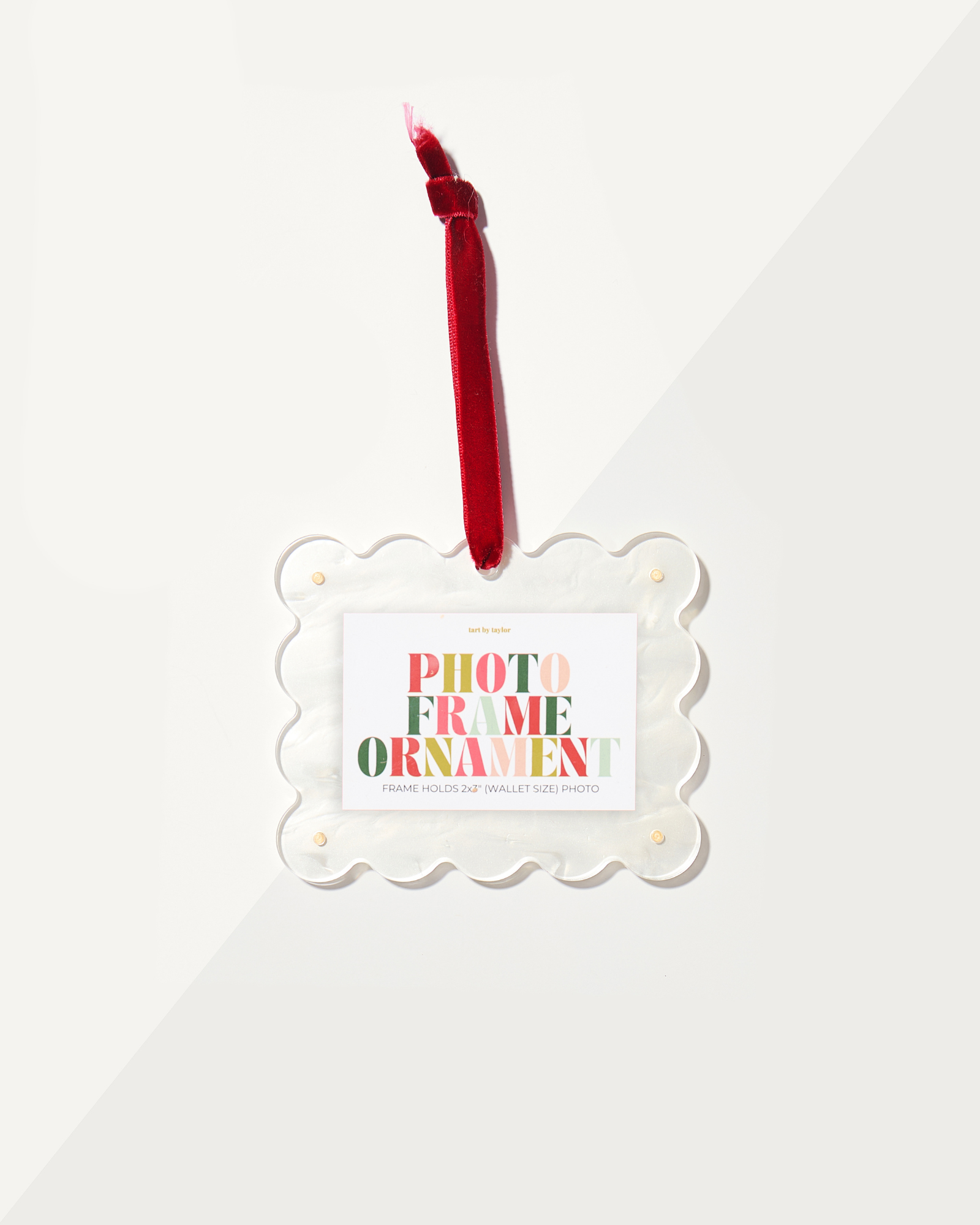 Pearl White Mini Frame Ornament