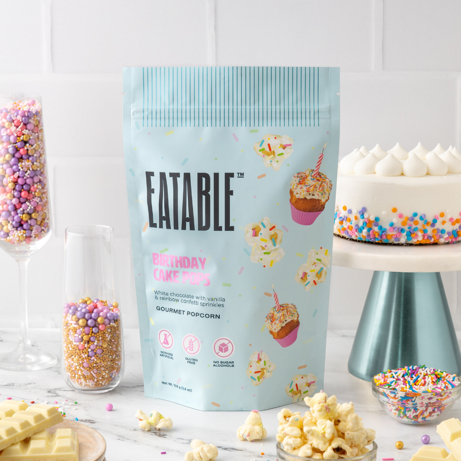 white chocolate confetti popcorn