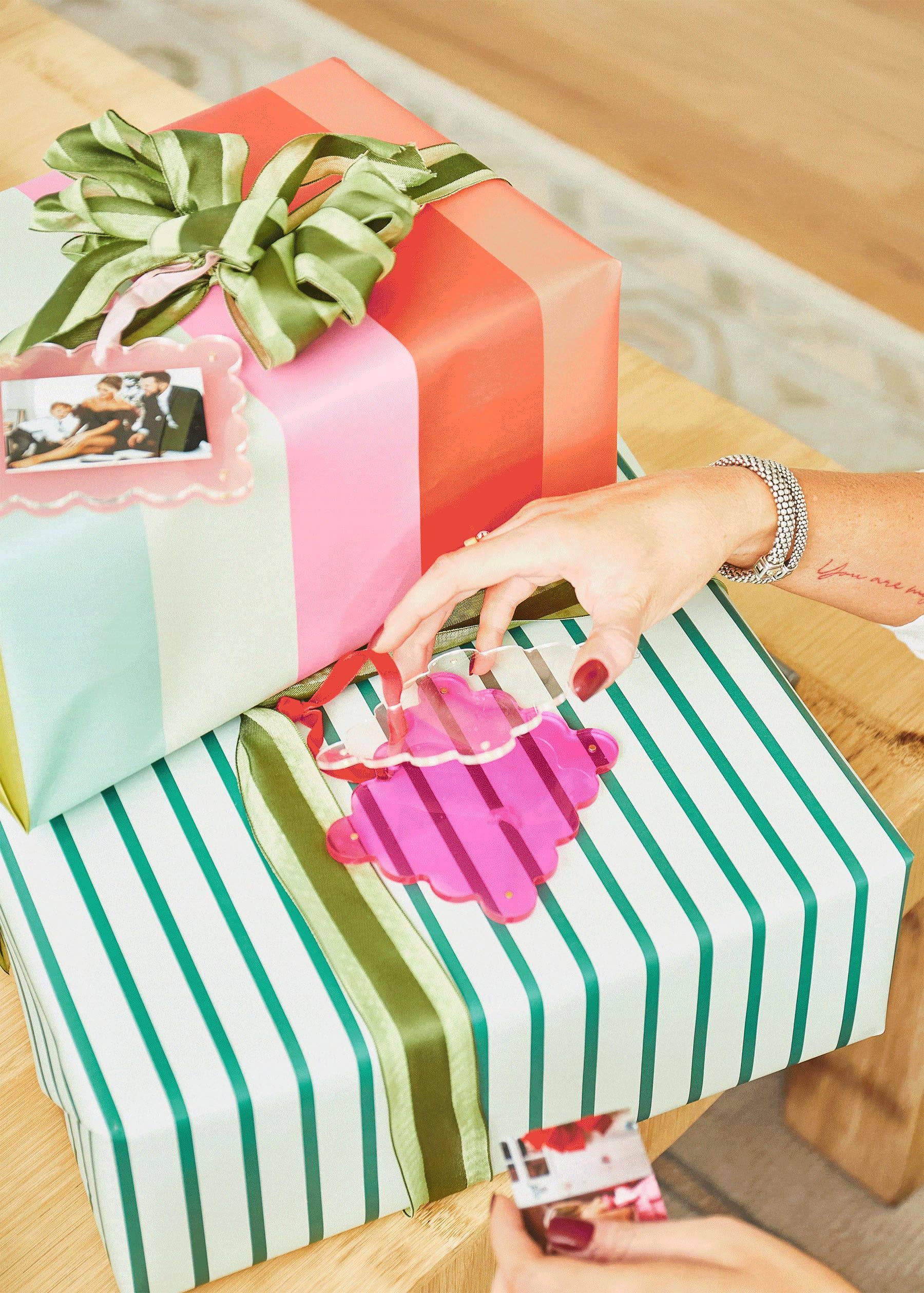 Tortoise Print Mini Frame Ornament