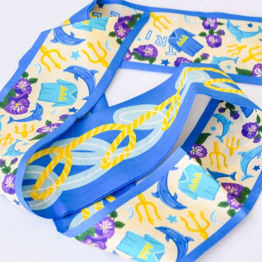 Tri Delta Skinny Scarf