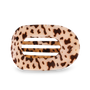 Round Flat Hair Clip | Large | Blonde Tortoise