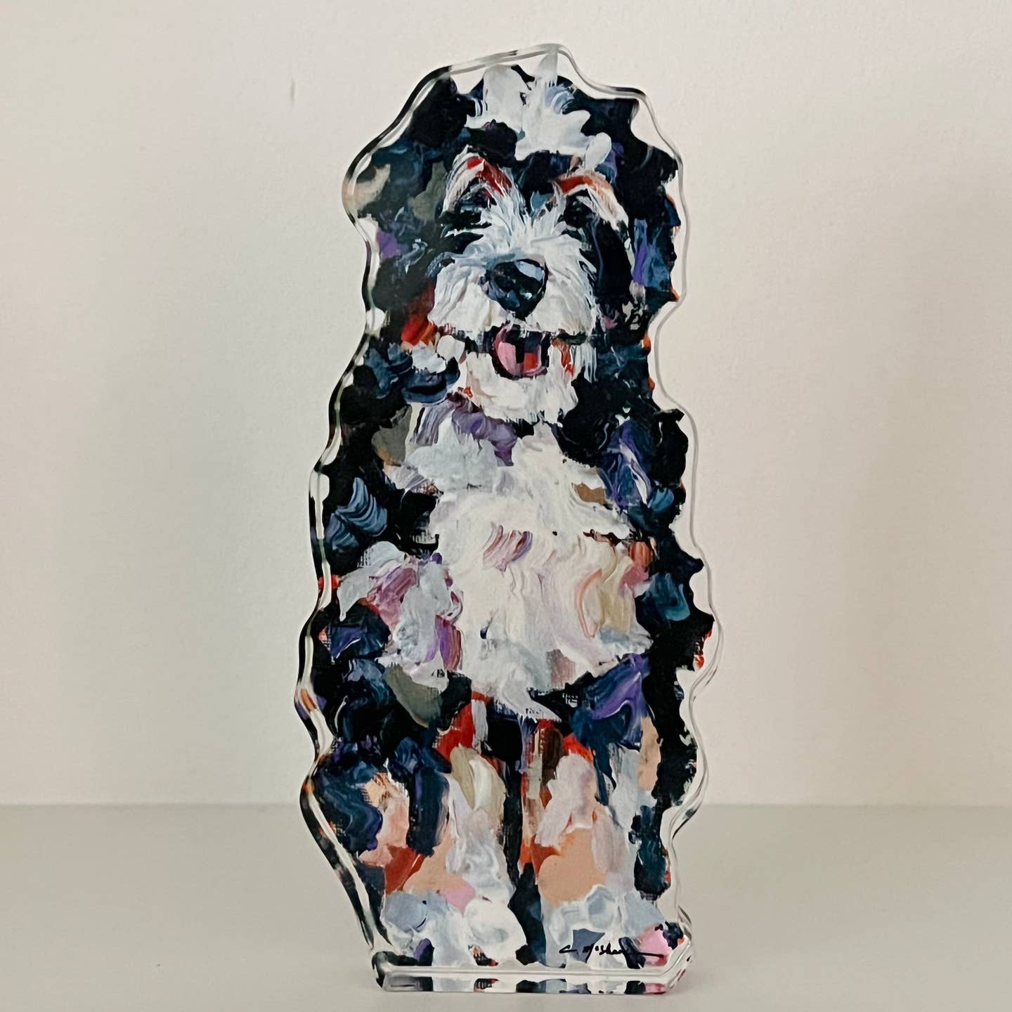 "Bernedoodle" Acrylic Block