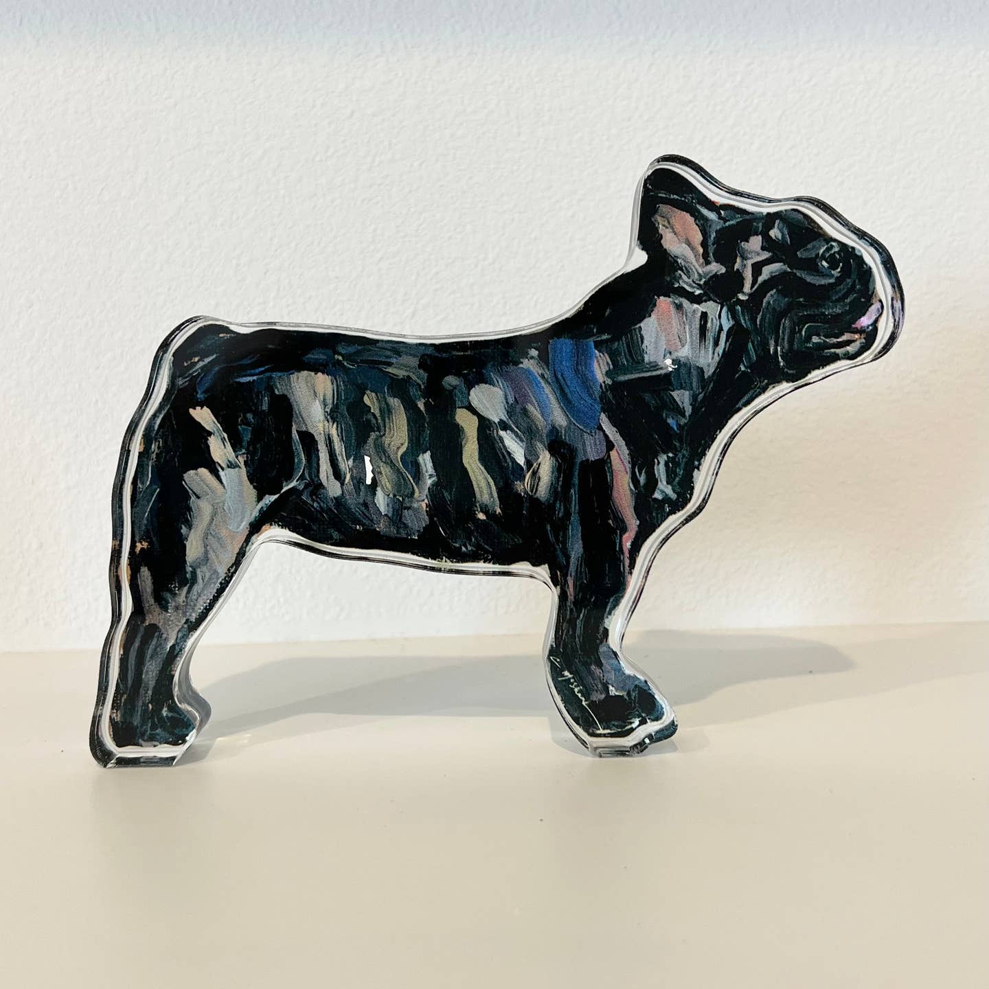 "Frenchie Brindle" Acrylic Block