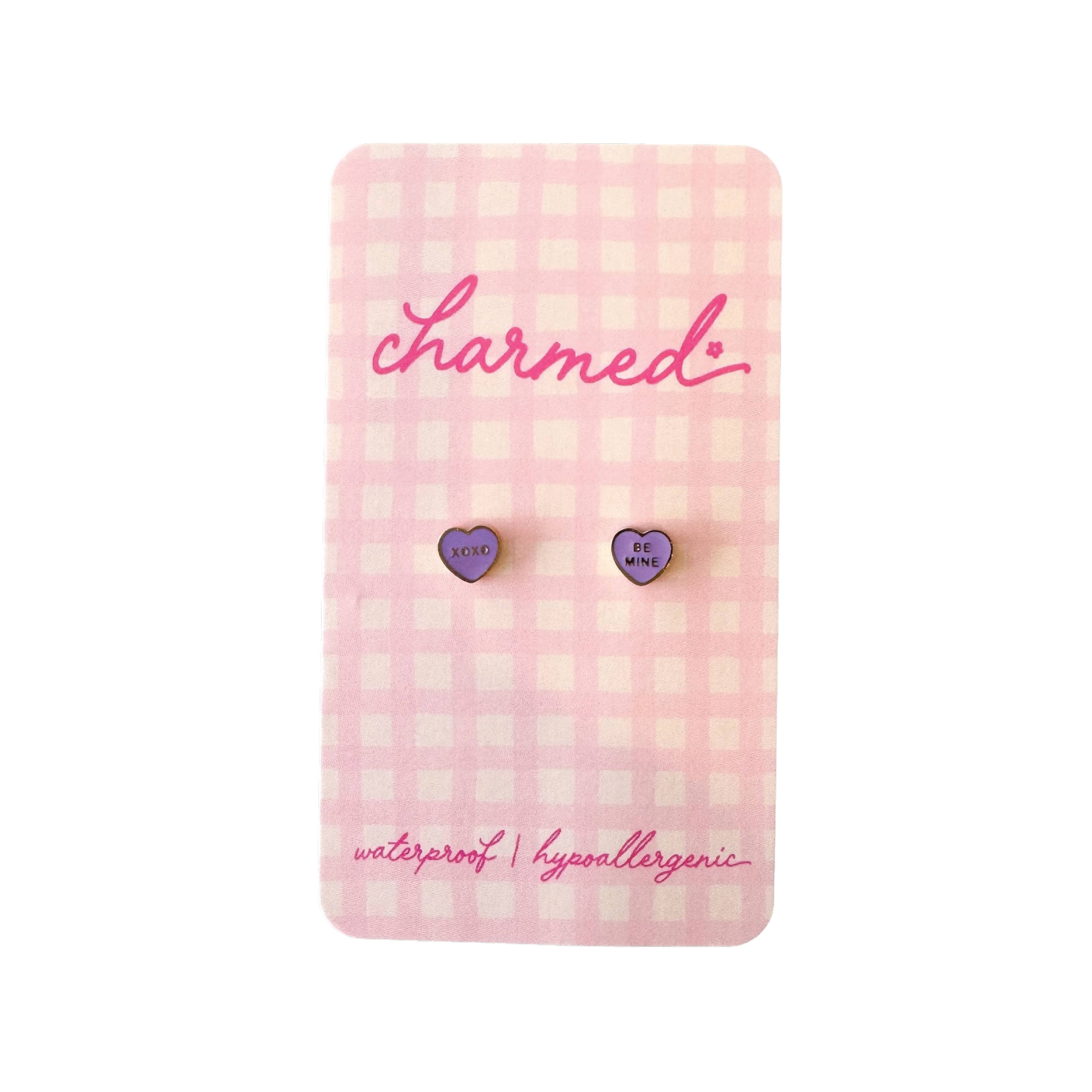Conversation Hearts | Hypoallergenic & Screw-Back
