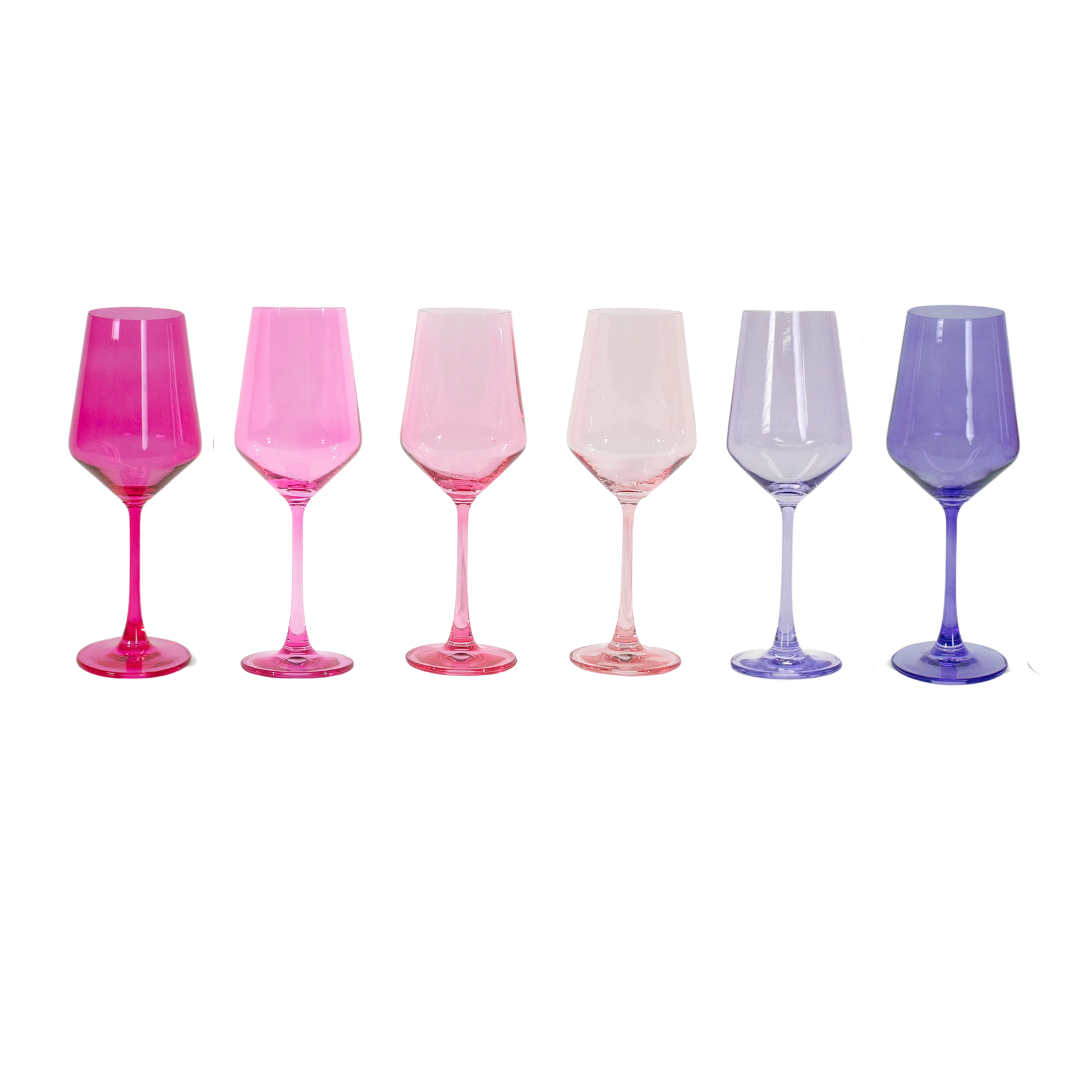 Lady Lavender - Colored Wine Glass