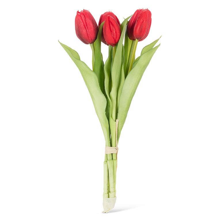 Lifelike 5 Stem Tulip Bunch-12"H