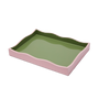 The Allegra Wiggle Tray in Pink and Green