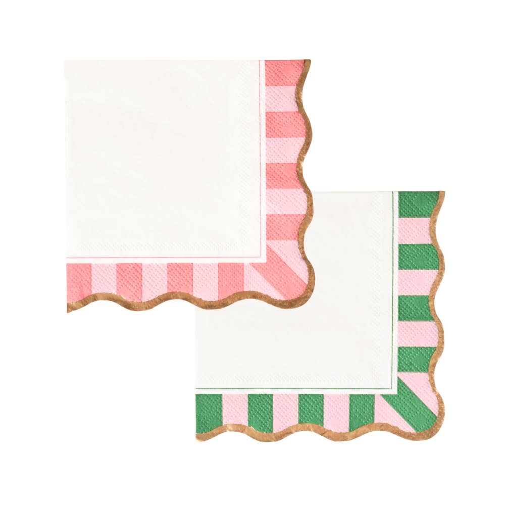 Palm Beach - Cabana Stripe Cocktail Napkins