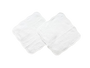 Wash Cloth Set Of 2 - White Solid Scalloped Edge