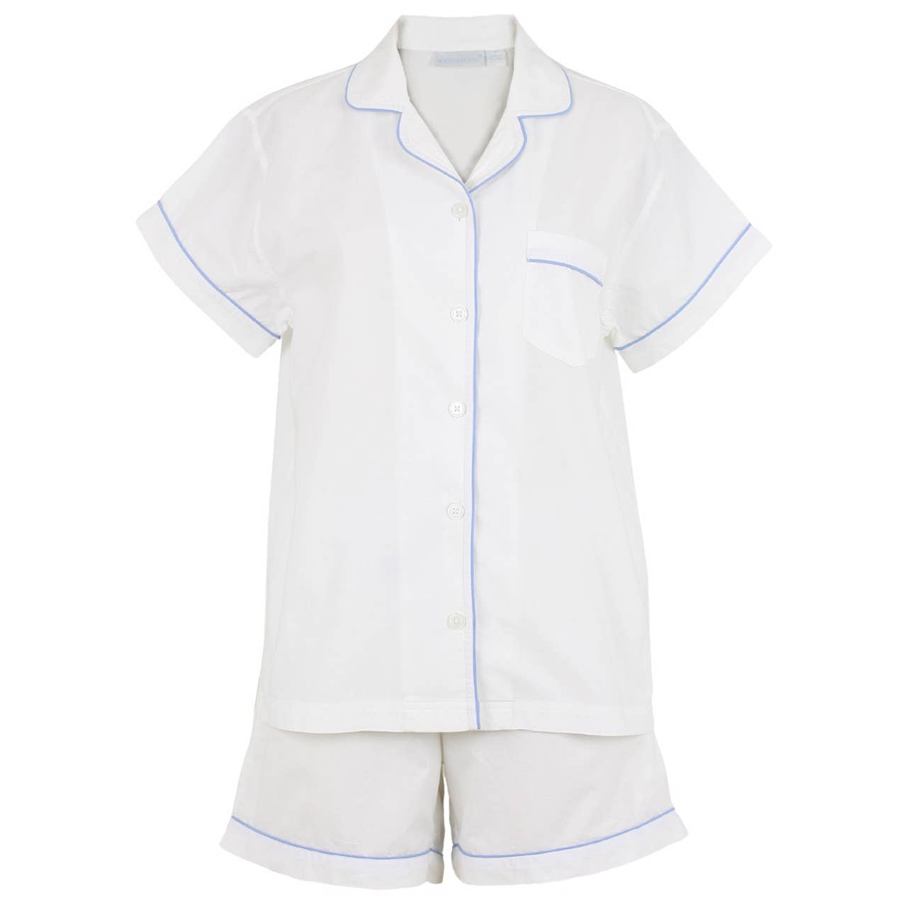 Logan Periwinkle Short Sleeve Shorty Pajamas