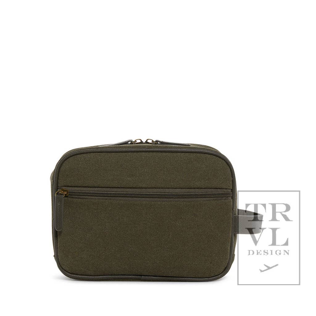 Men's Kit Case - Toiletry Bag Coated Canvas Cactus