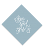 Blue She Said Yes Napkin Set
