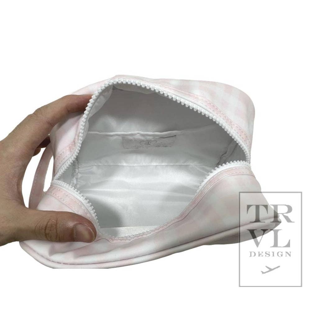 Stow It - Pimlico Plaid Pink Dopp Bag