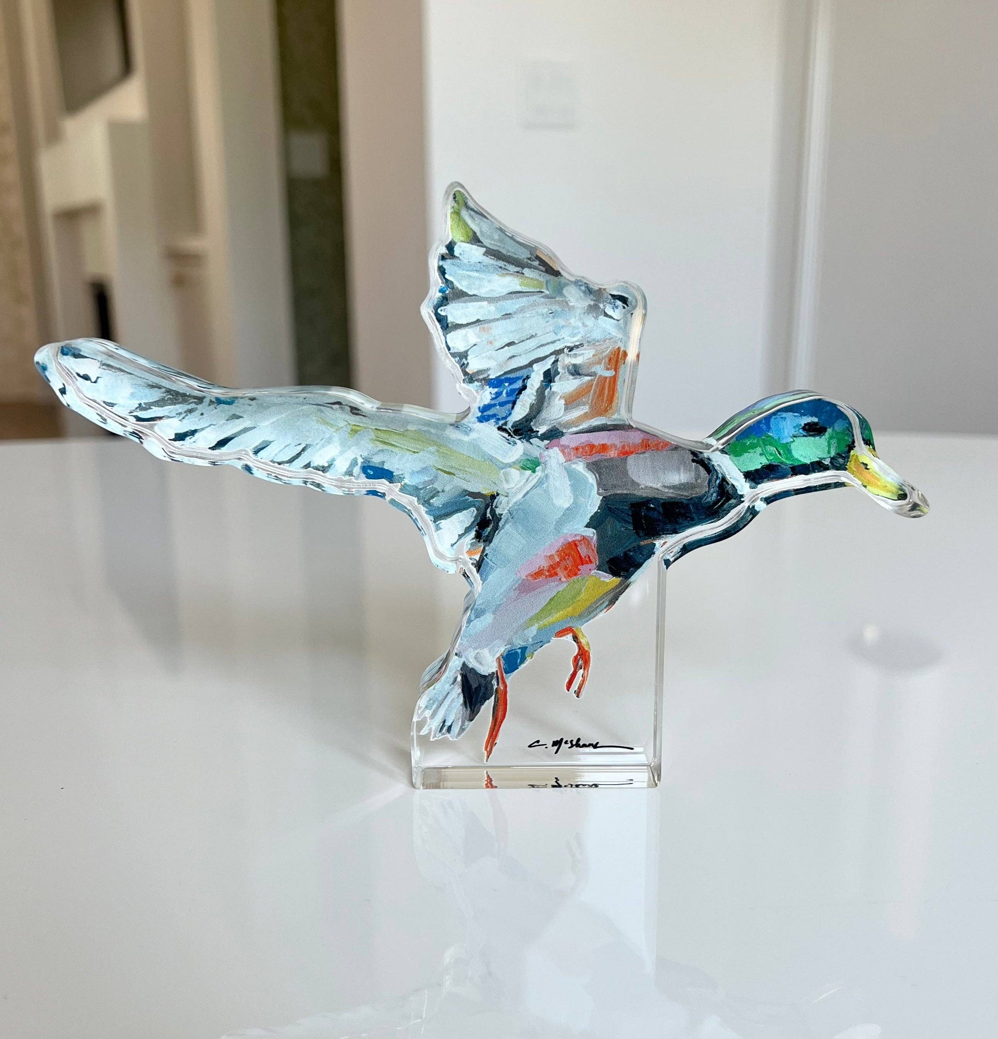 "Take Flight" mallard acrylic