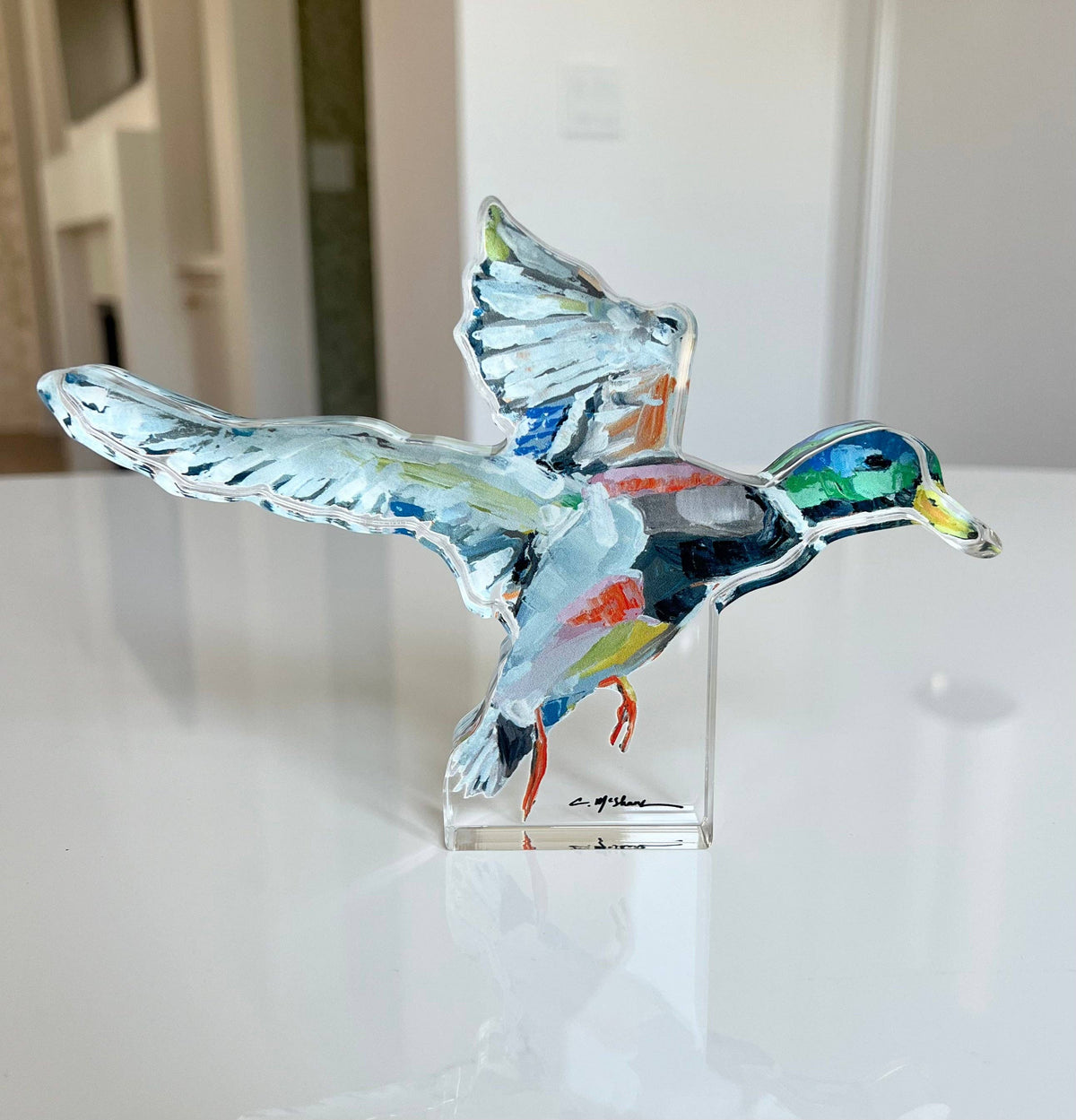"Take Flight" mallard acrylic