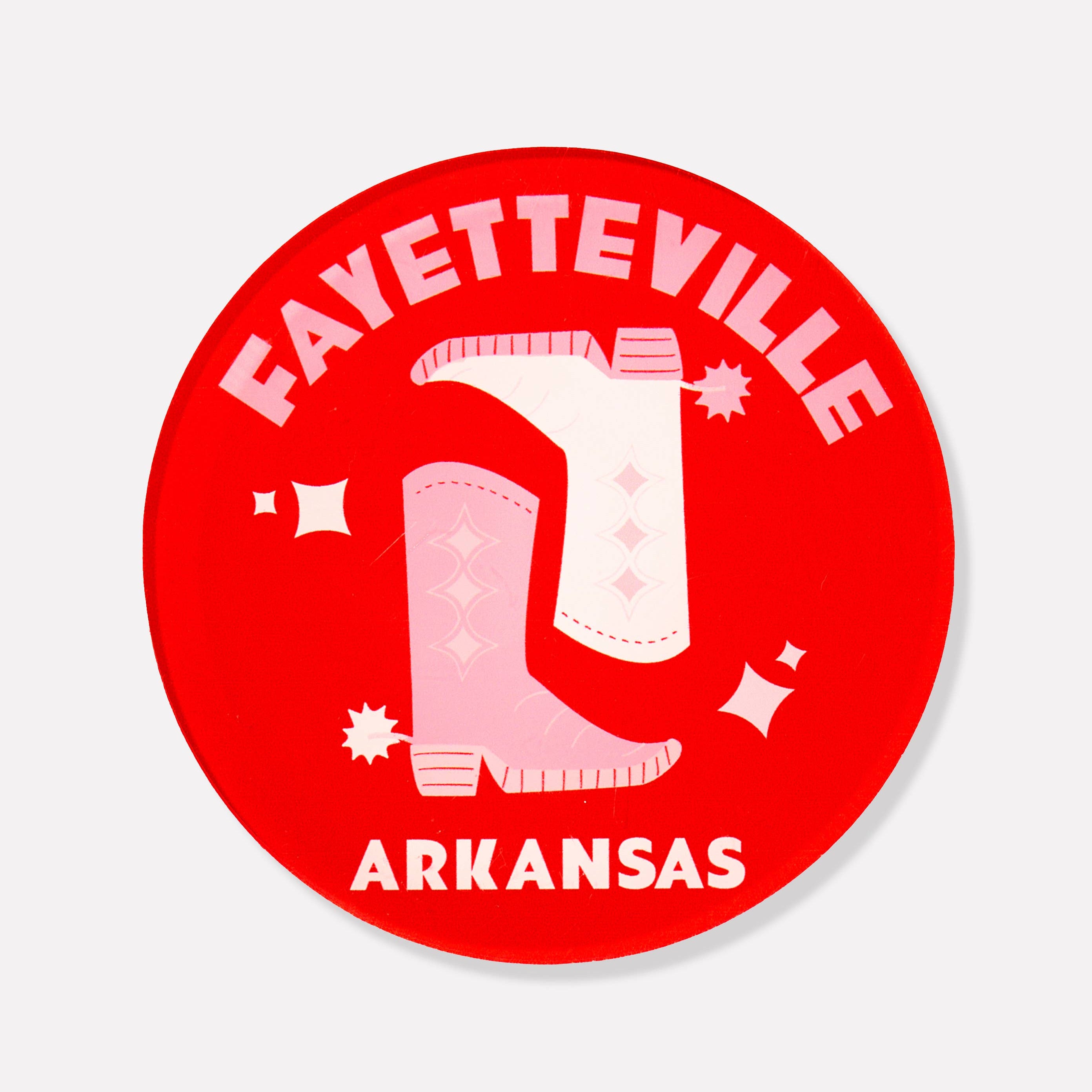 Fayetteville, Arkansas Acrylic Drink Coaster